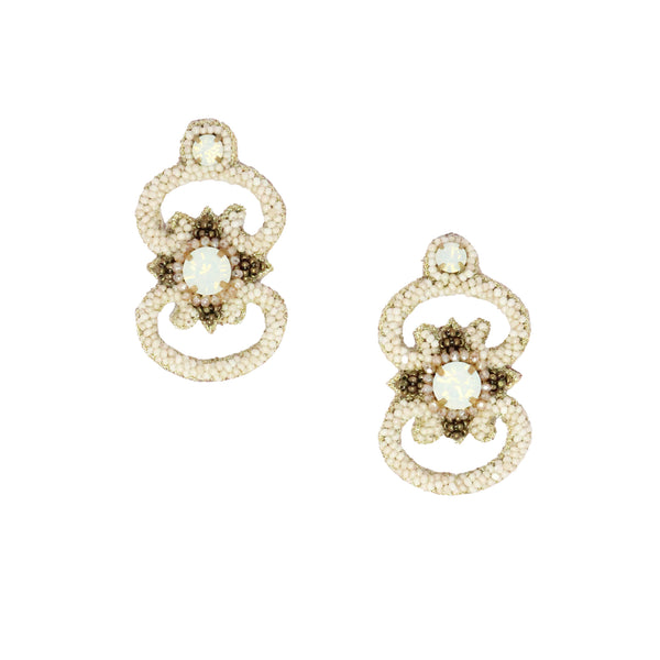 Gold/Beige Earrings