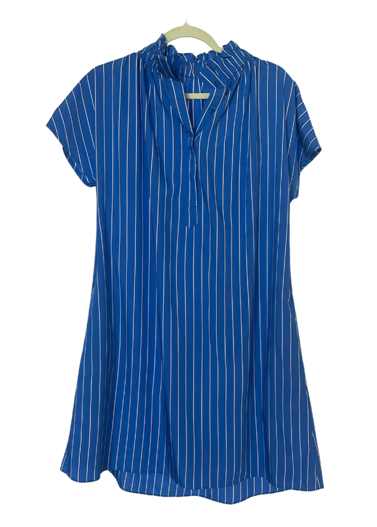 Emily Dress - Royal Stripe