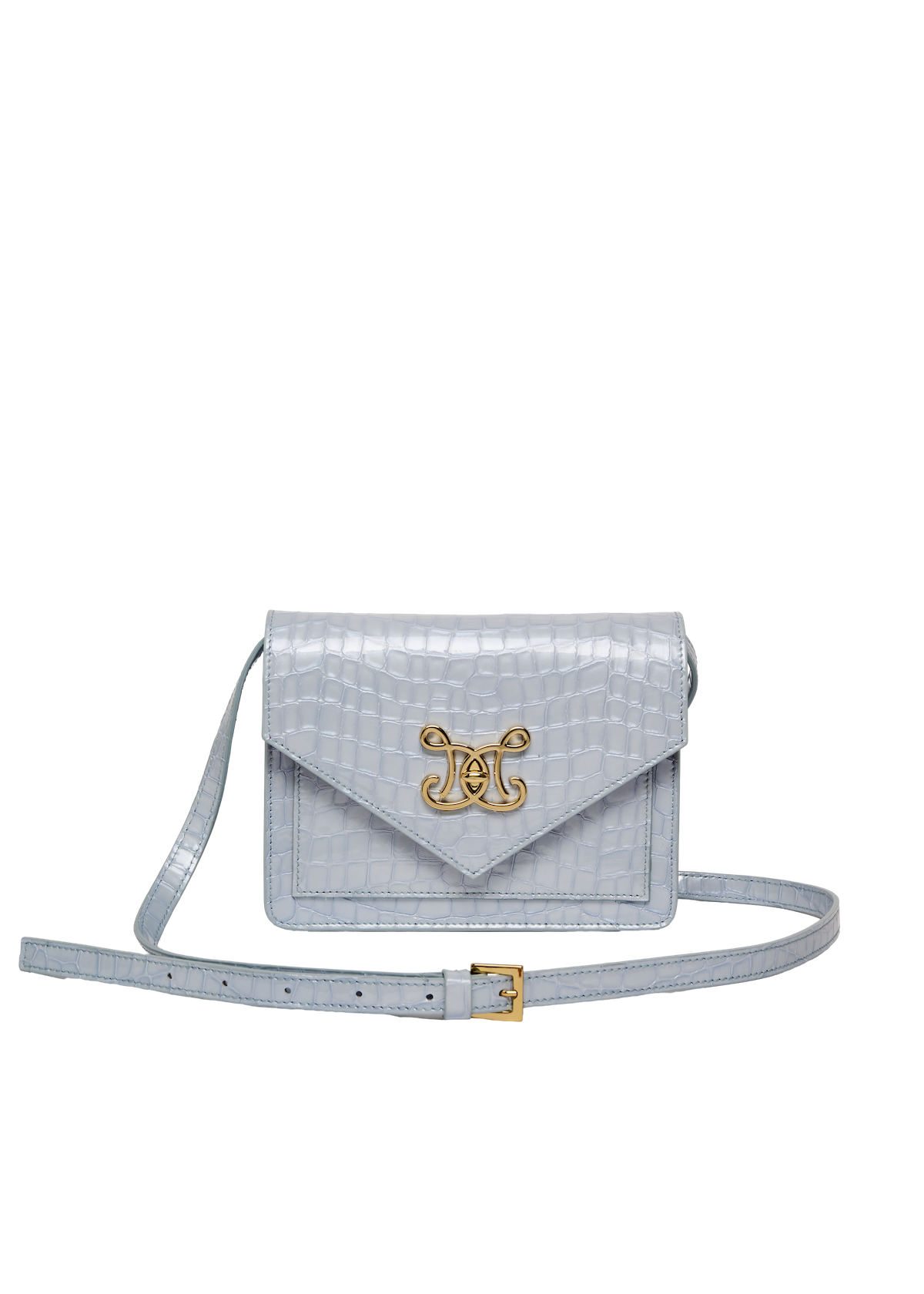 Envelope Faux Croc Bag