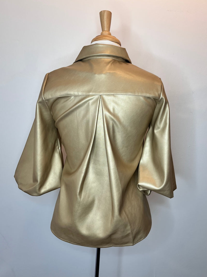 Vegan Leather Morgan Top