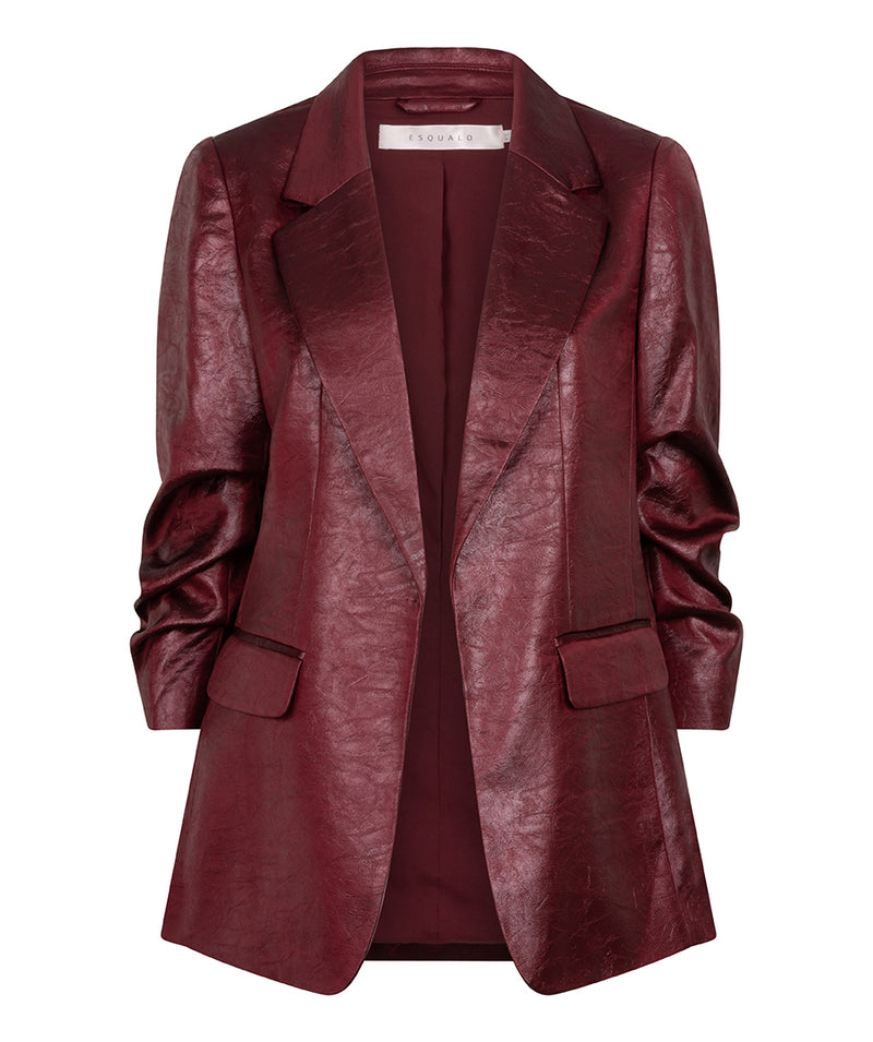 Metallic Crinkle Blazer