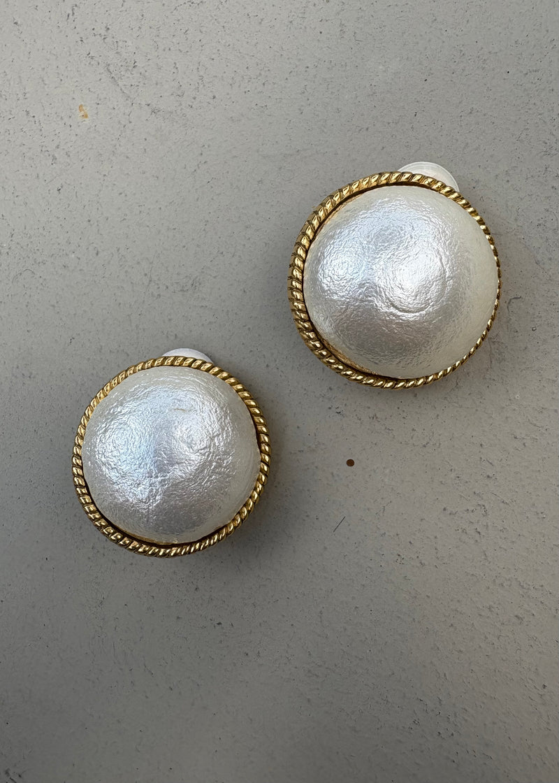 Pearl Clip Earrings
