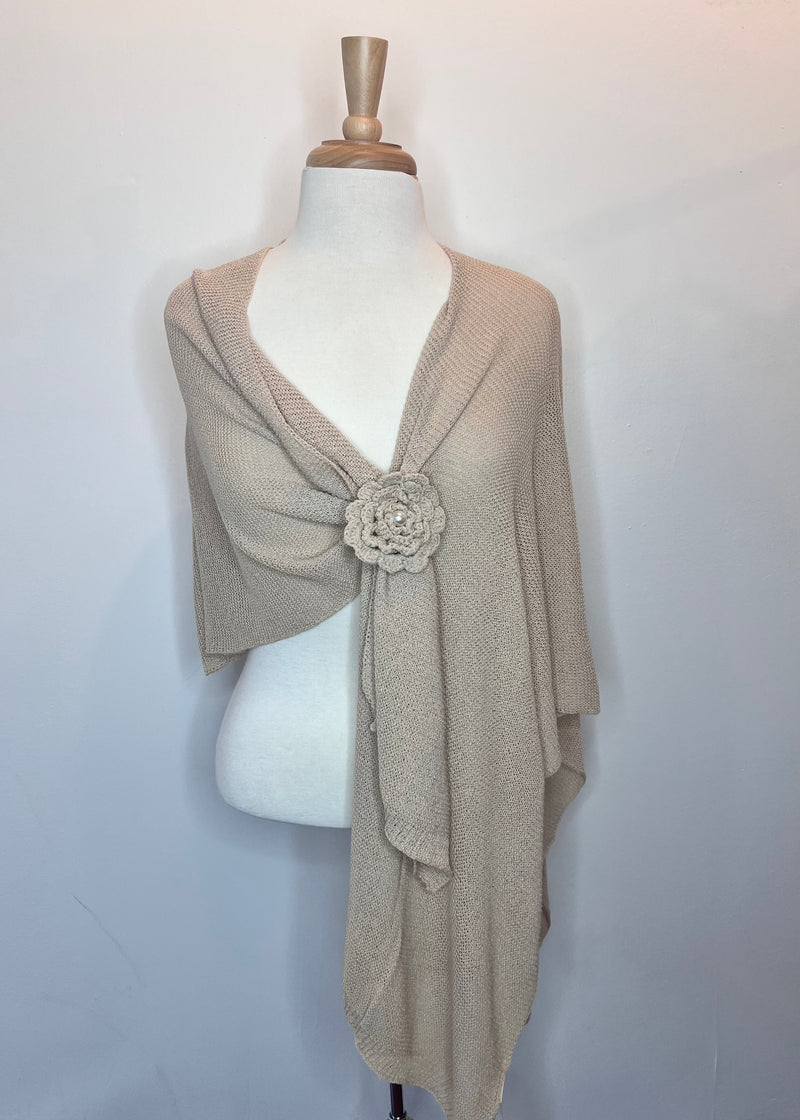 Bermuda Sail Wrap w/Removable Flower Pin