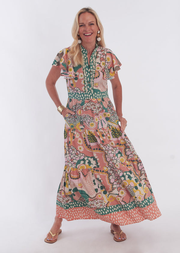 Doon Dress - Lilliput Salmon