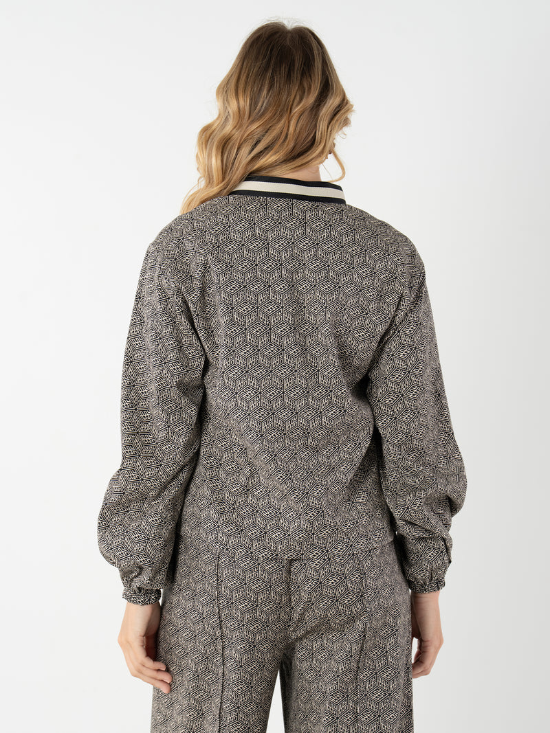 Lolli Top - Black Tonal Monogram