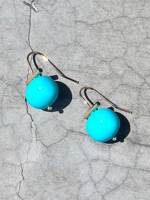Turquoise Bar Earrings