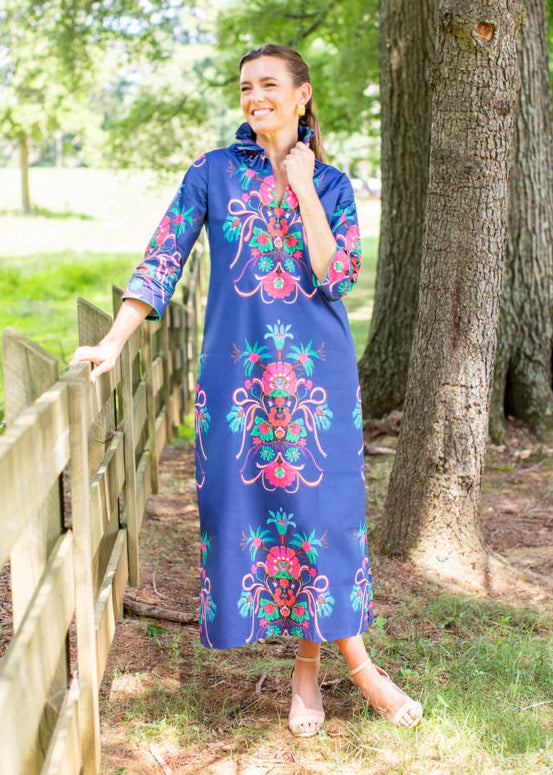 Aramenta Blue Bouvier Long Dress