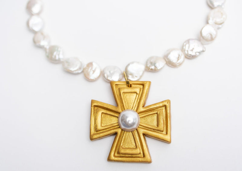 Mother of Pearl with Pearl Anna Cross