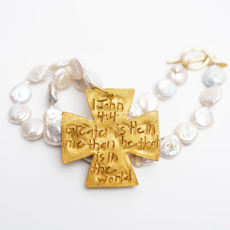 Mother of Pearl with Pearl Anna Cross