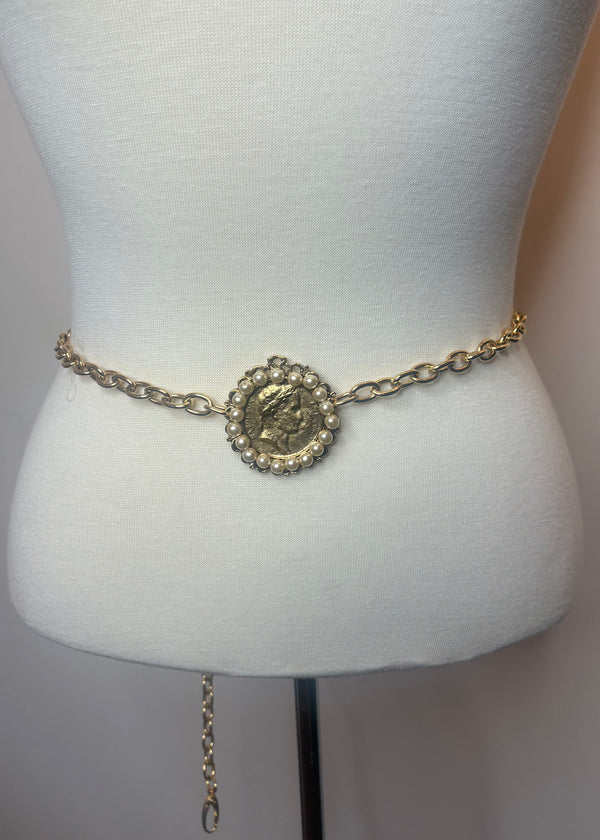 Gold Chain Coin Belt