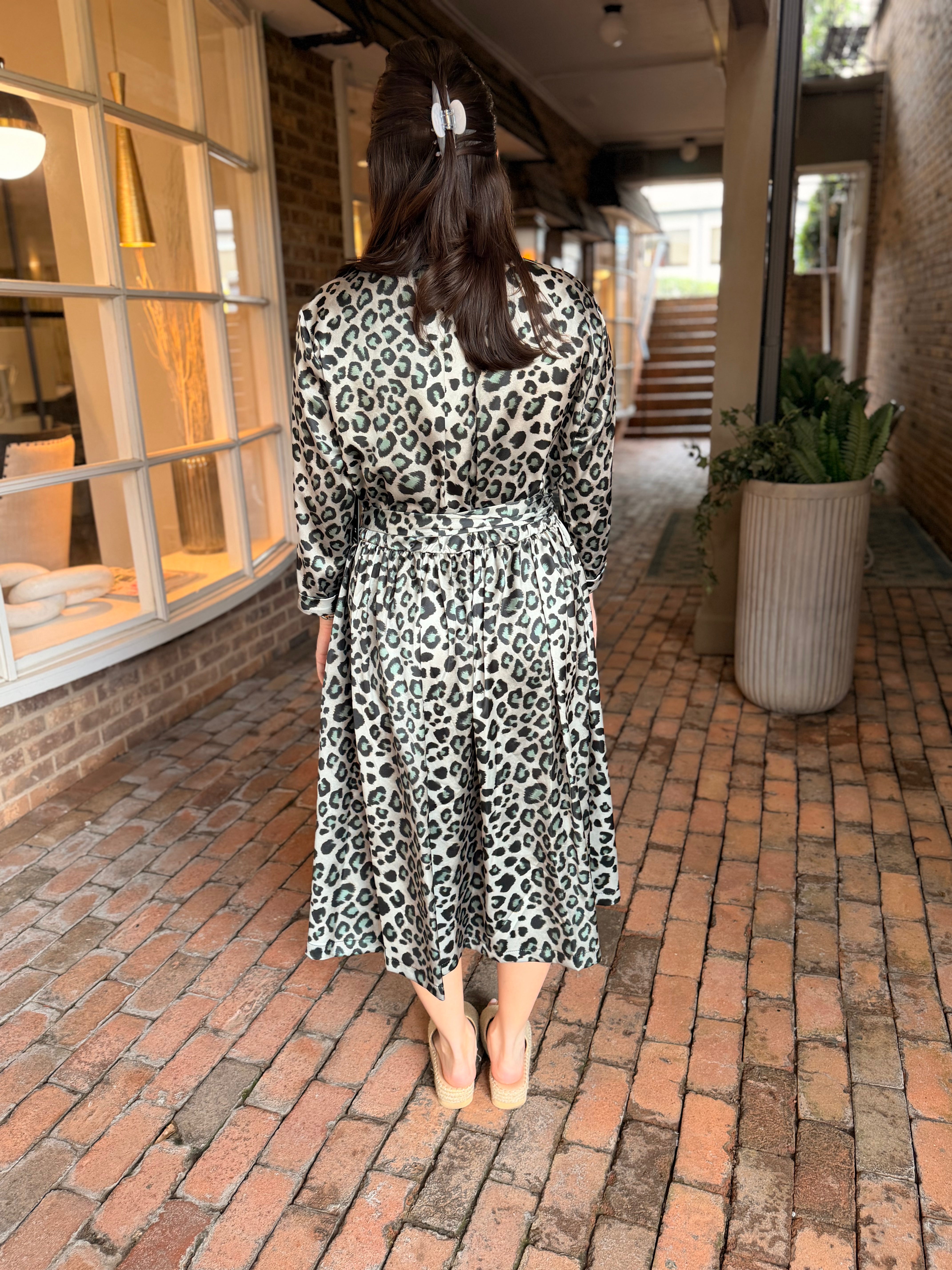 Leopard Tie Dress
