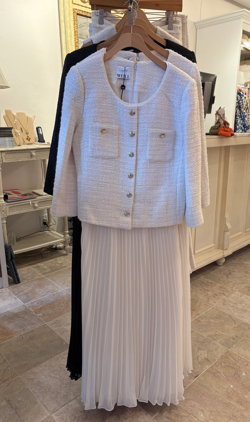 Long Pleated Dress - 2 Colors