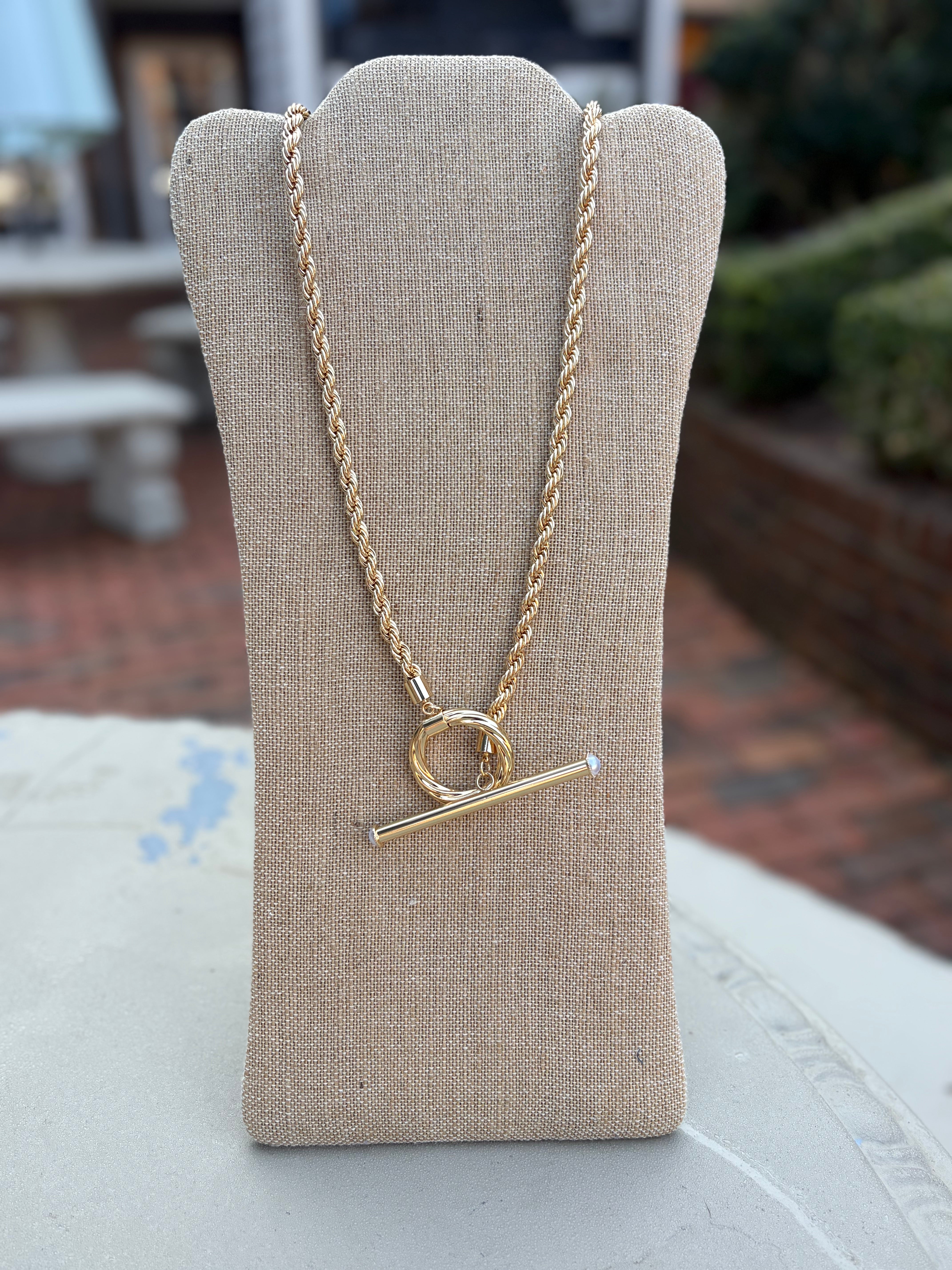 Gold Forged Necklace