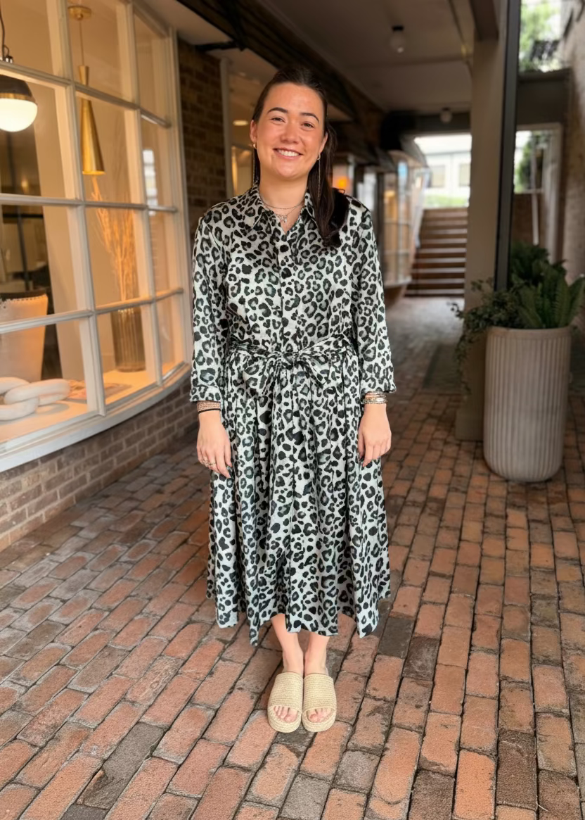Leopard Tie Dress