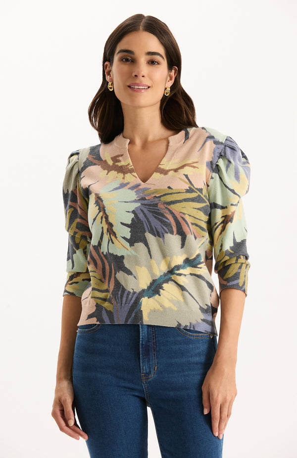 Lily Jersey Leaf Sweater