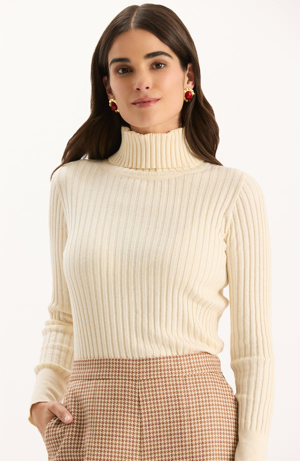 Cotton/Cashmere Turtleneck