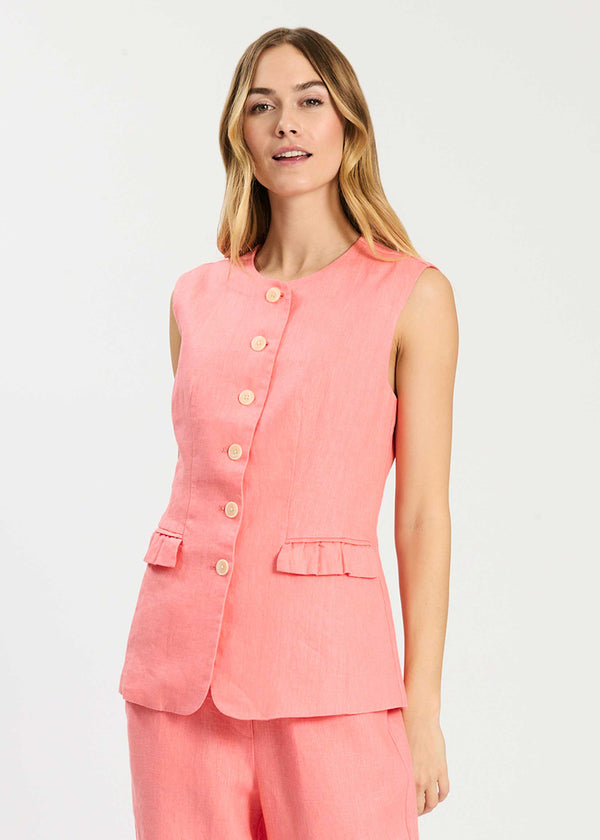 Reid Linen Vest – Ginger Howard Selections