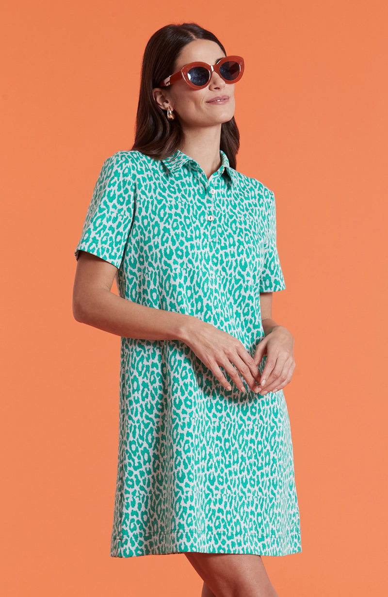 Brooke Knit Dress - 2 Colors XS Green Cheetah