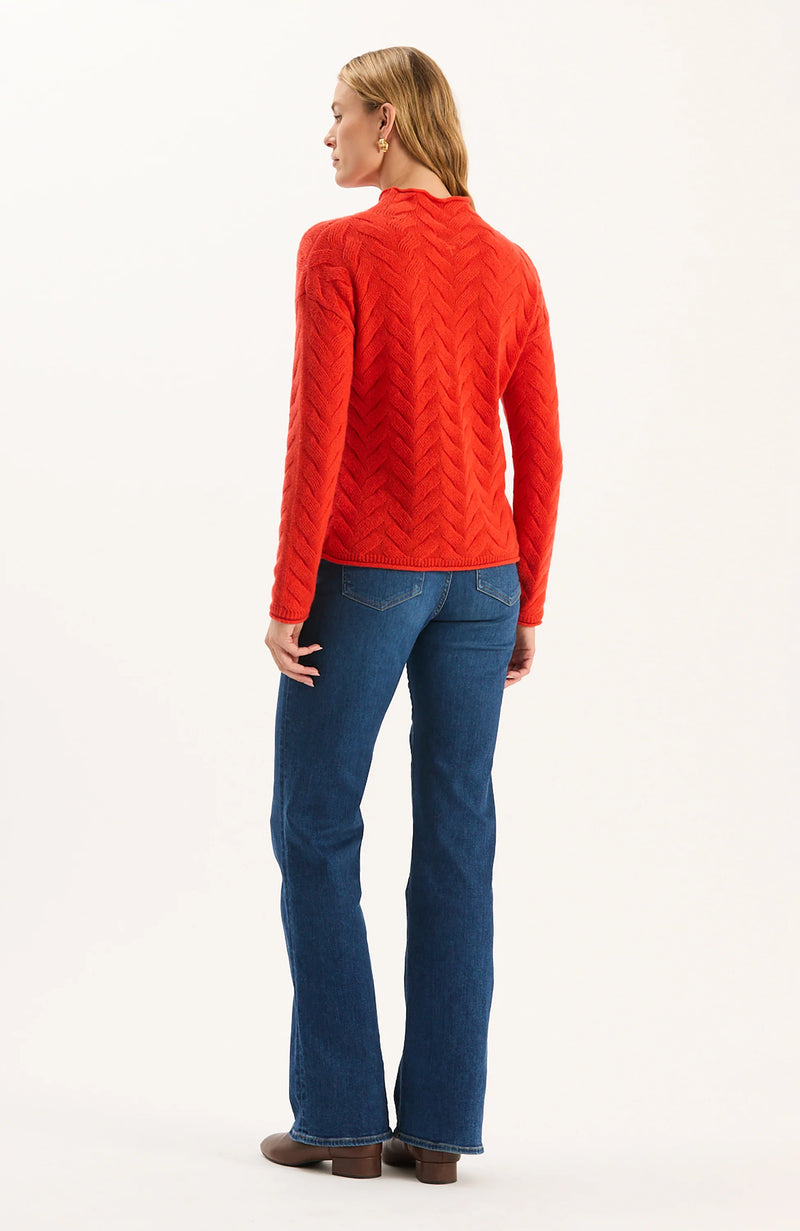 Gracie Basketweave Cashmere Sweater