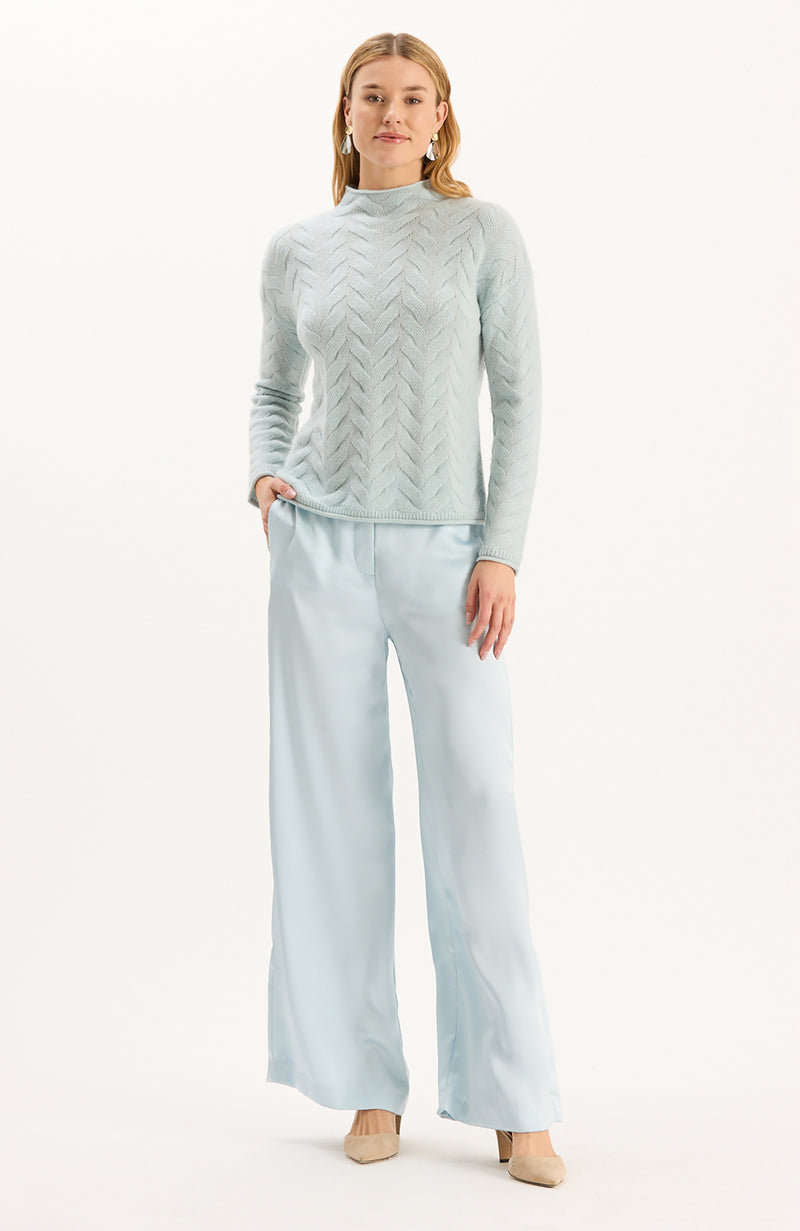 Gracie Cashmere Basketweave Sweater