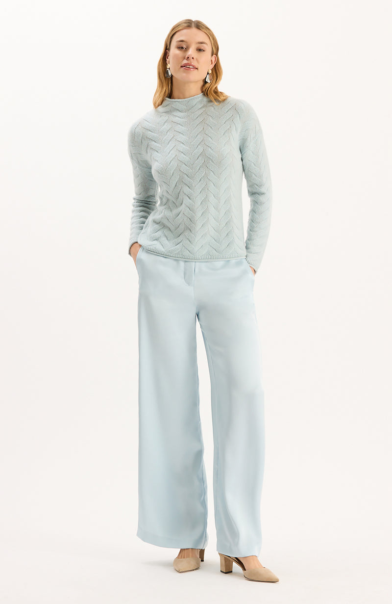 Gracie Cashmere Basketweave Sweater