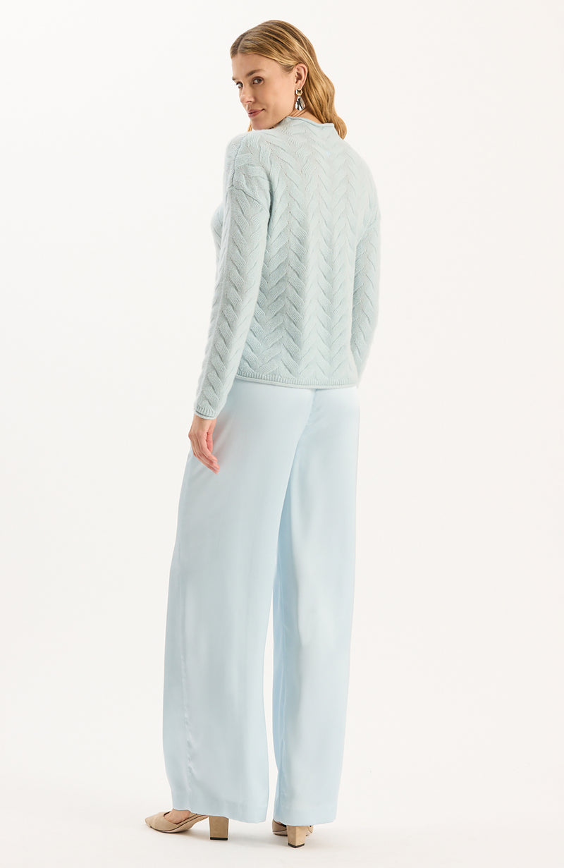 Gracie Cashmere Basketweave Sweater