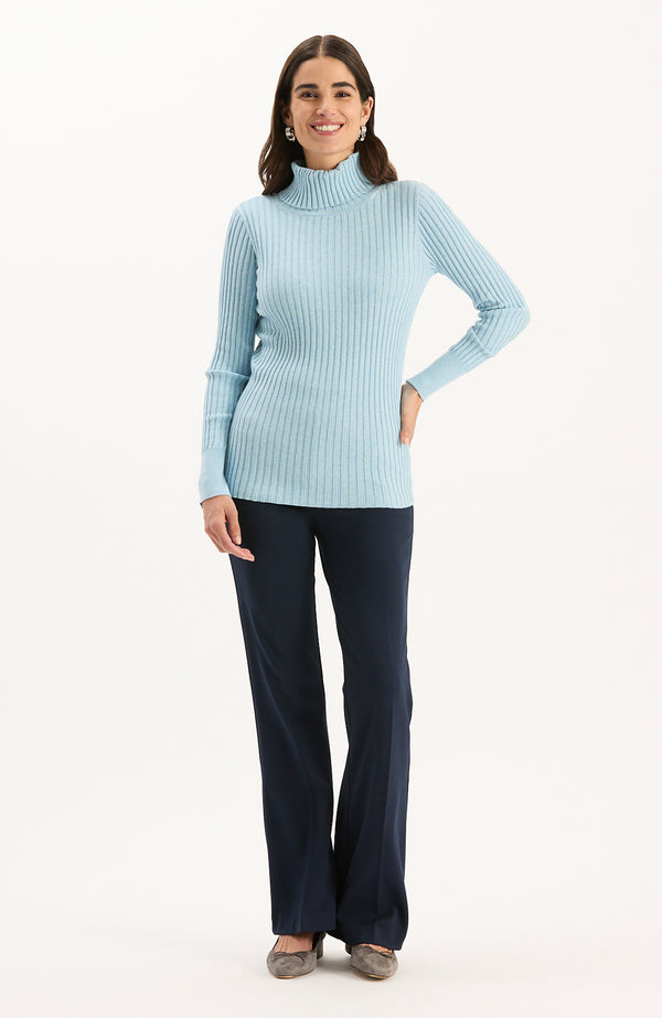 Cotton/Cashmere Turtleneck