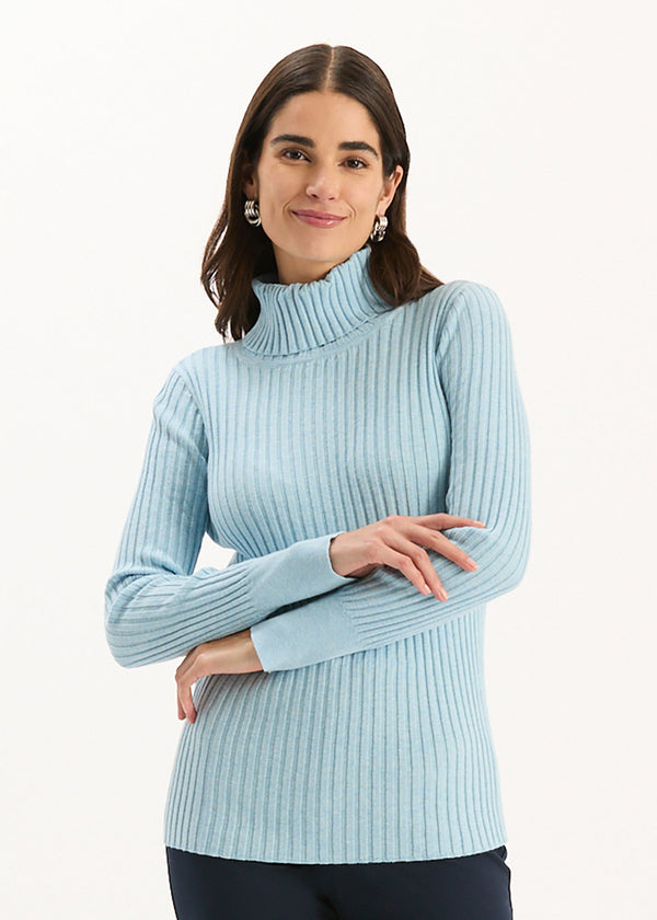 Cotton/Cashmere Turtleneck