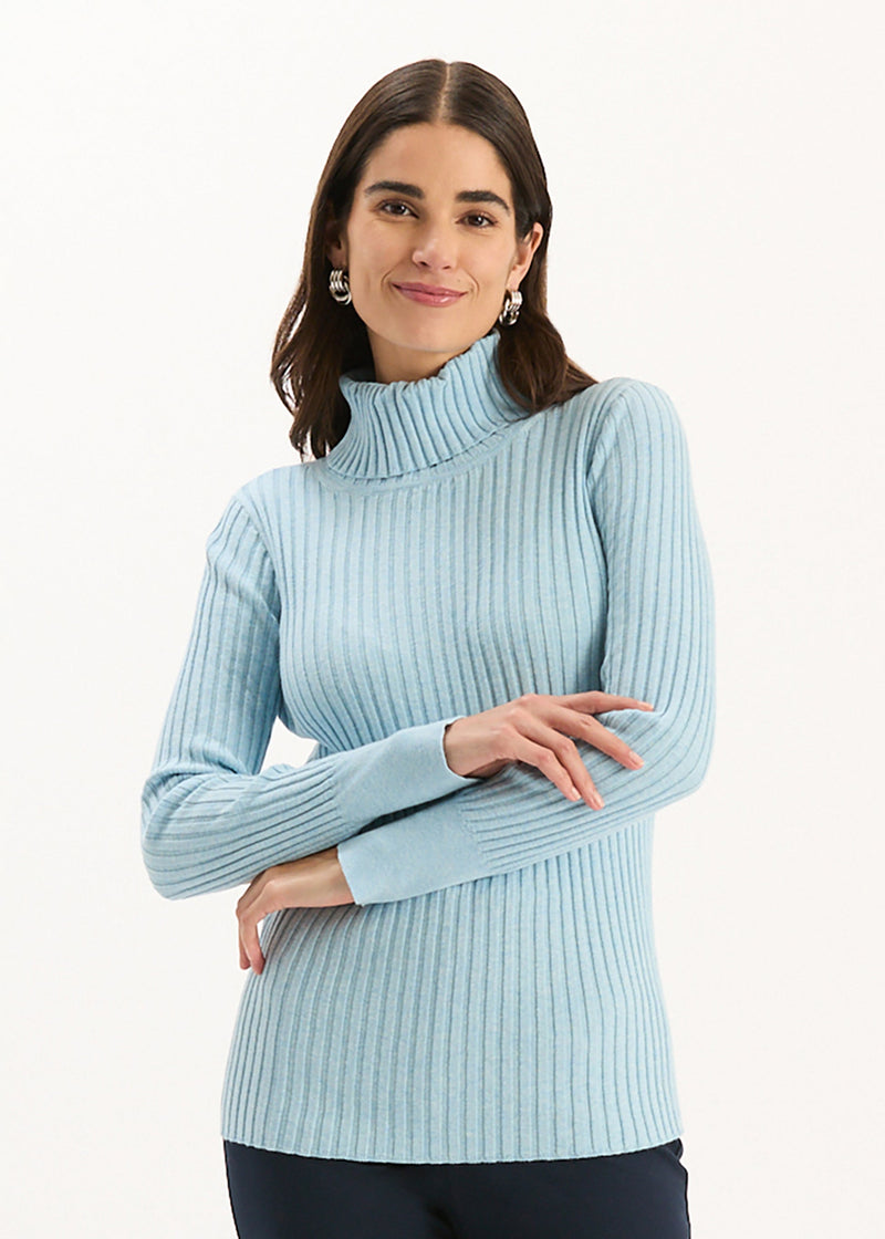 Cotton/Cashmere Turtleneck
