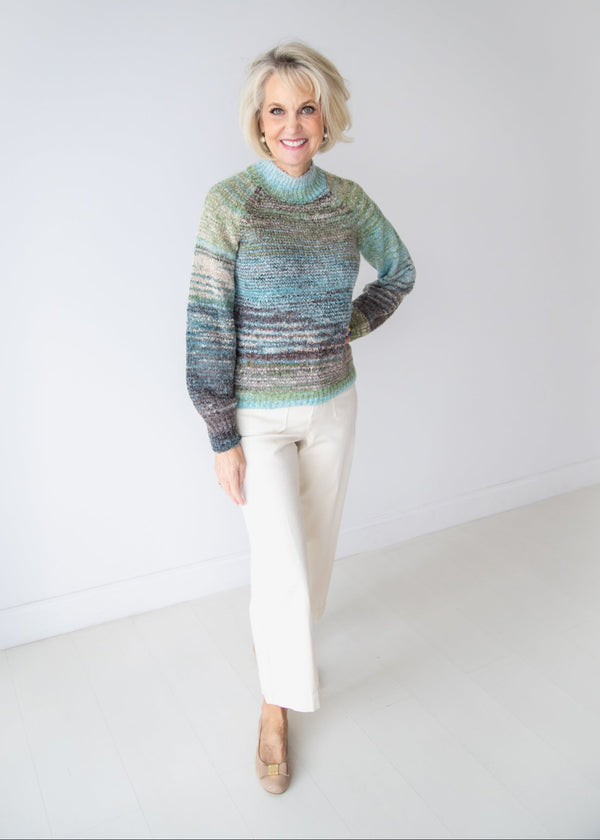 Cropped Wide Leg Pant W/Patch Pockets