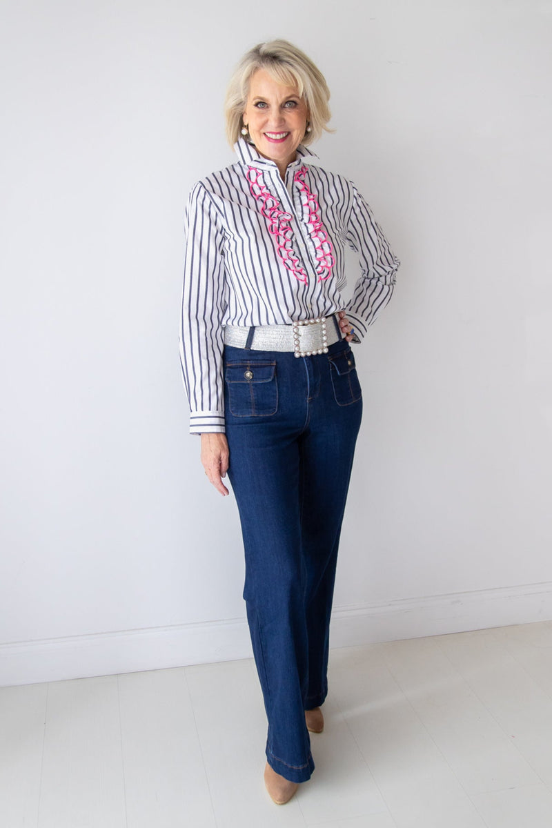Brooke High Rise Palazzo Trousers