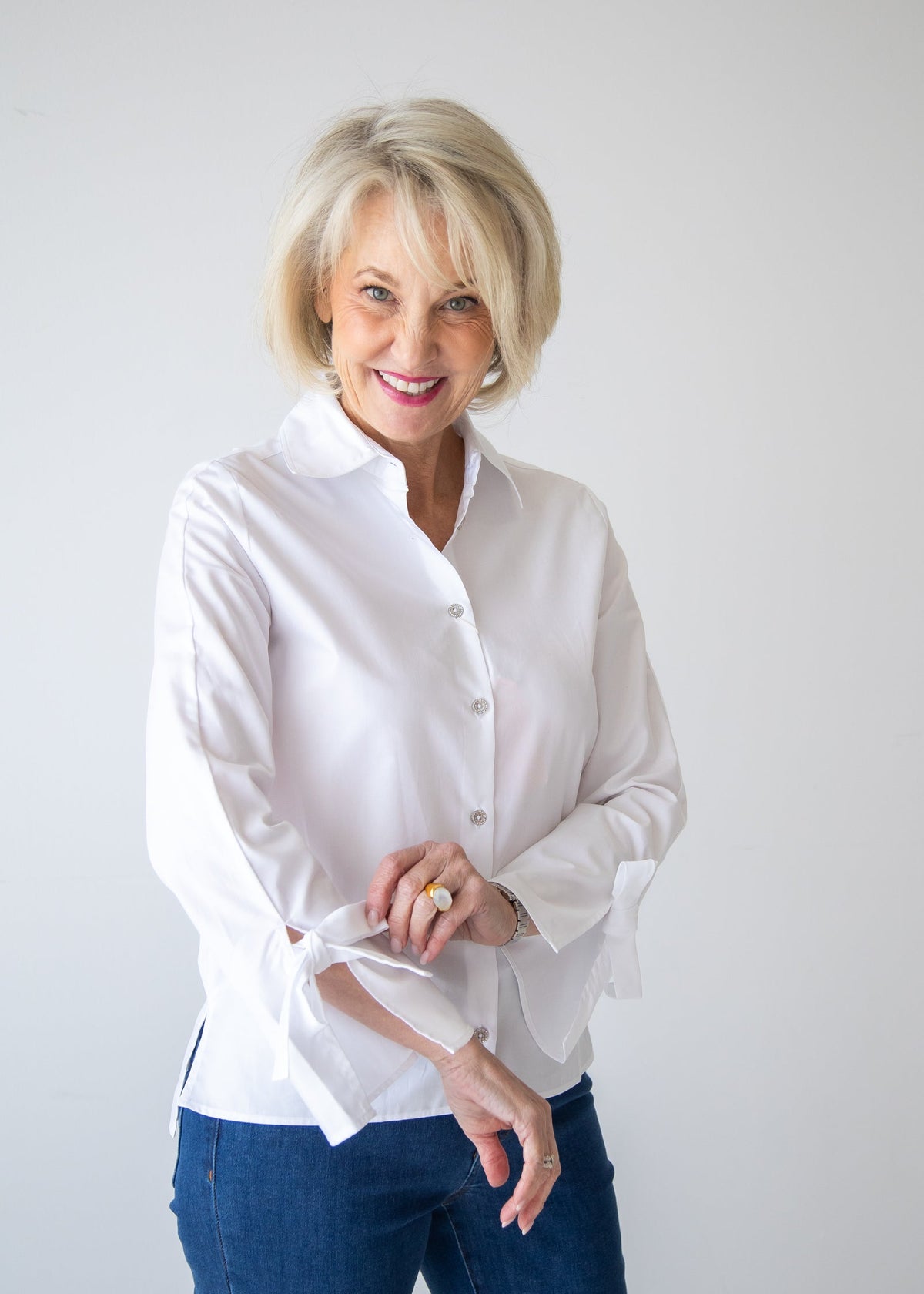 Lazos White Blouse