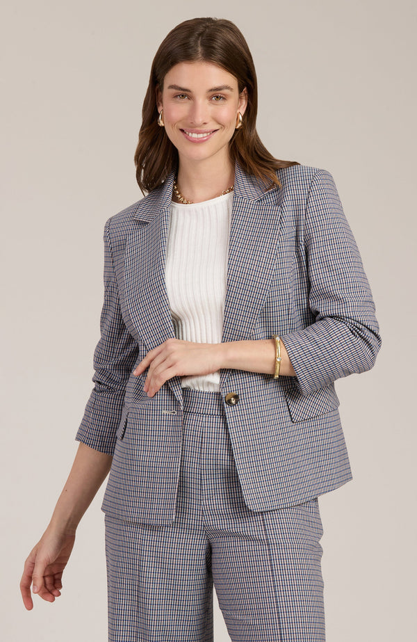 Taylor Cotswold Plaid Blazer