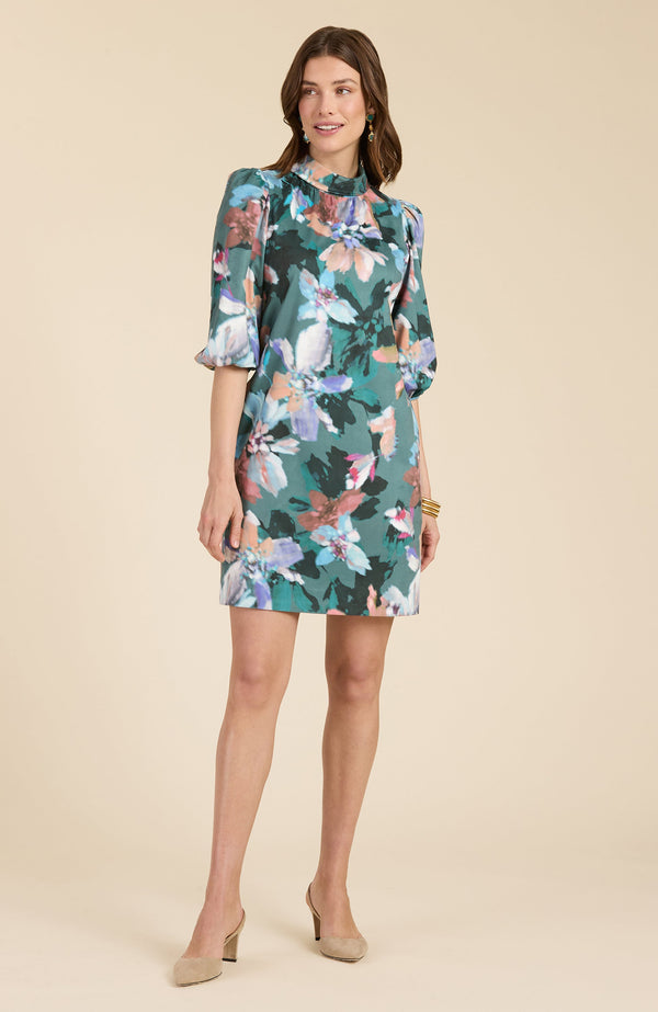 Vicky Watercolor Floral Dress