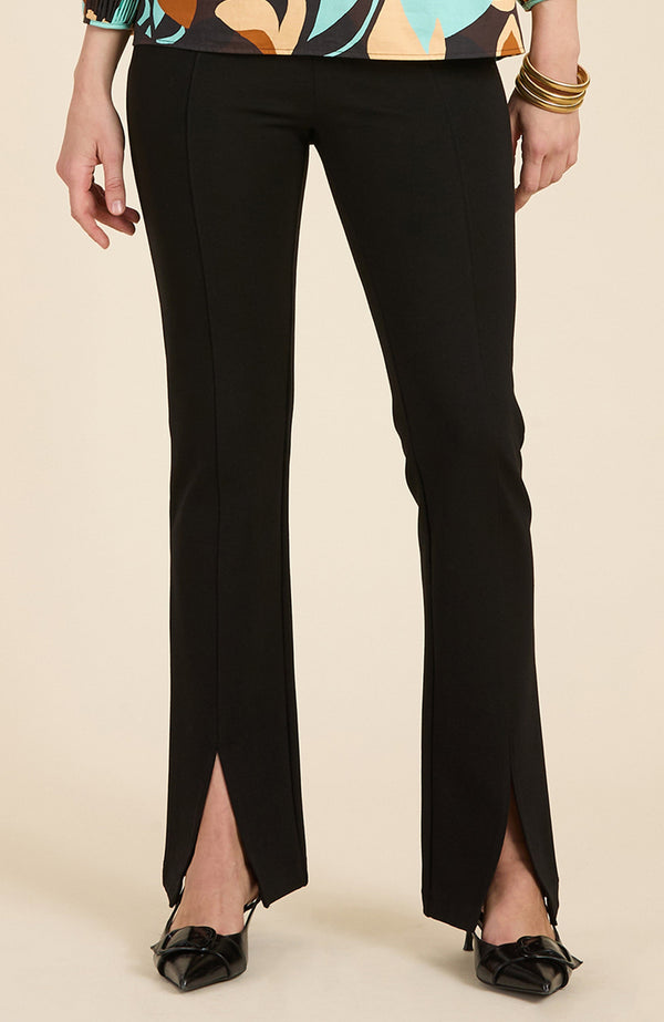 Margie Ponte Slit Front Pant - 2 Colors