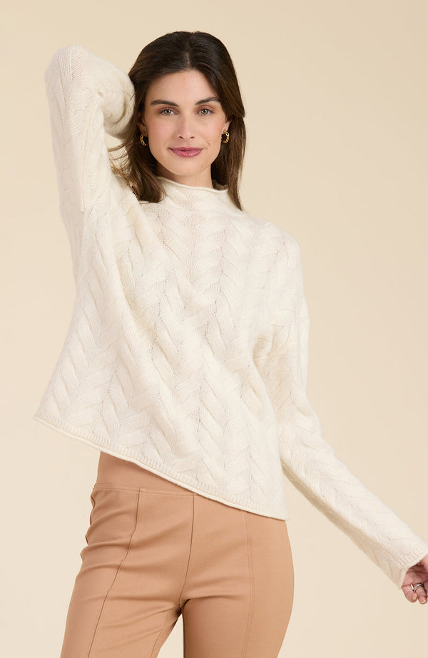 Cashmere Basketweave Sweater