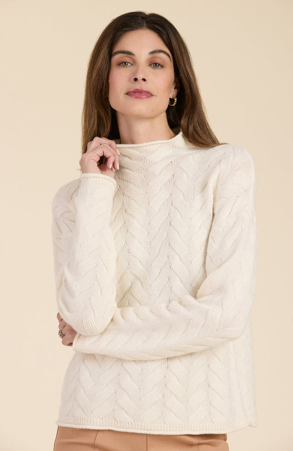 Cashmere Basketweave Sweater