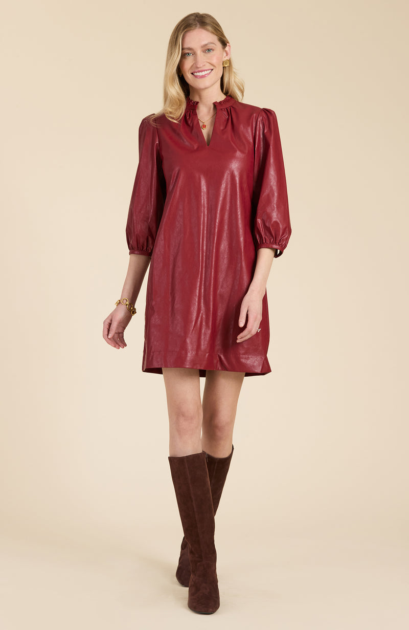 Sherri Vegan Leather Dress