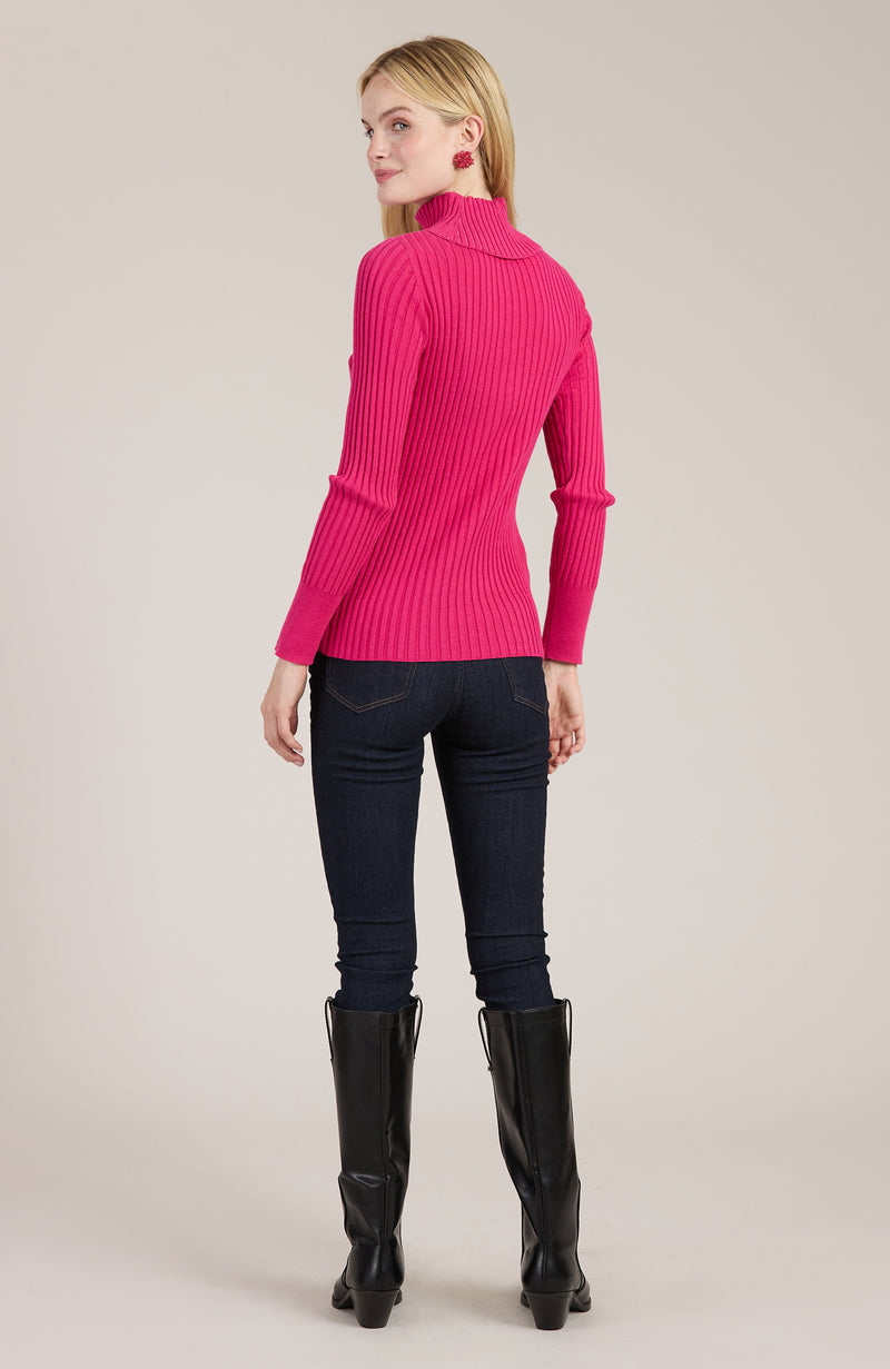 Cotton Cashmere Ribbed Turtleneck - 5 Colors