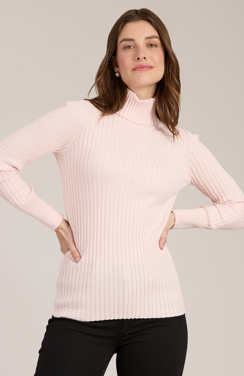 Cotton Cashmere Ribbed Turtleneck - 5 Colors