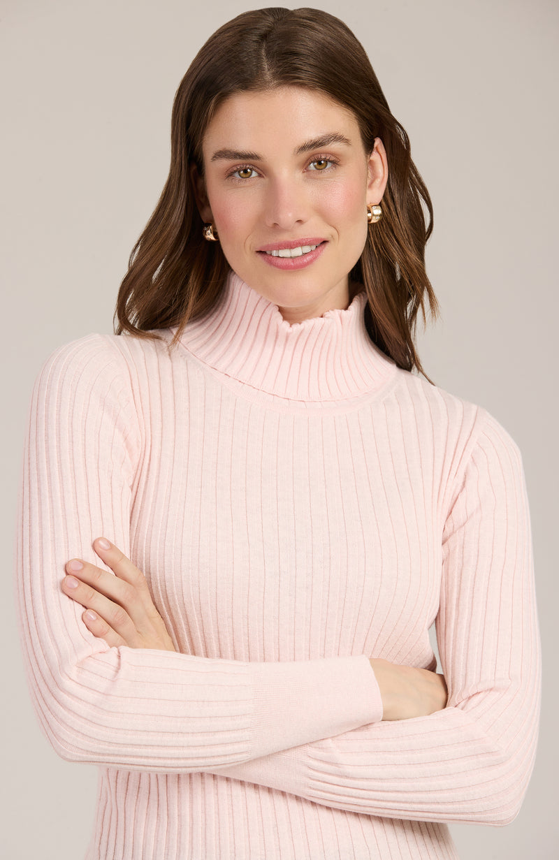 Cotton Cashmere Ribbed Turtleneck - 5 Colors