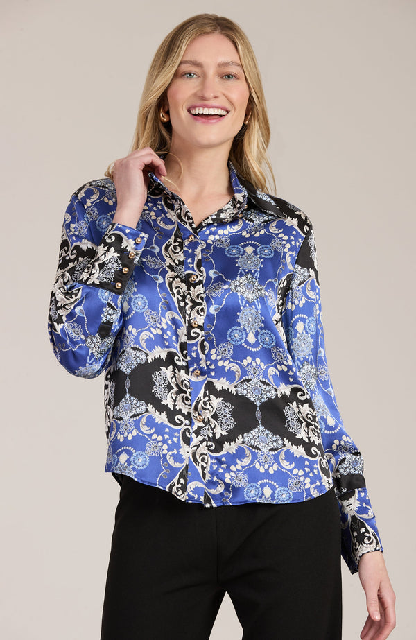 Chloe Charmeuse Diamonds Shirt