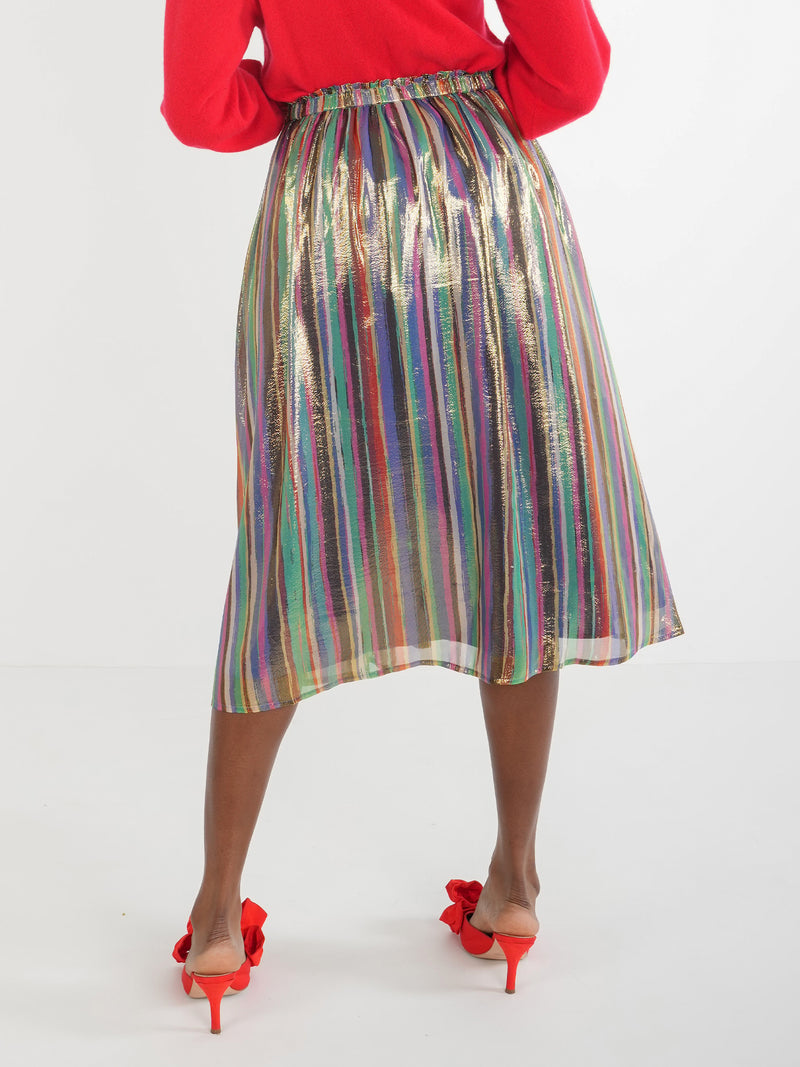 Pleated Midi Skirt  - Tinsel