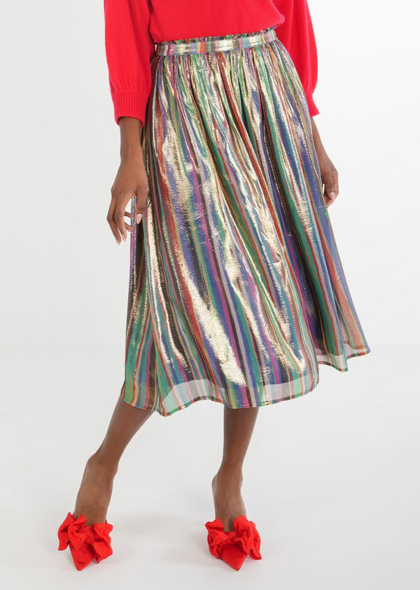 Pleated Midi Skirt  - Tinsel