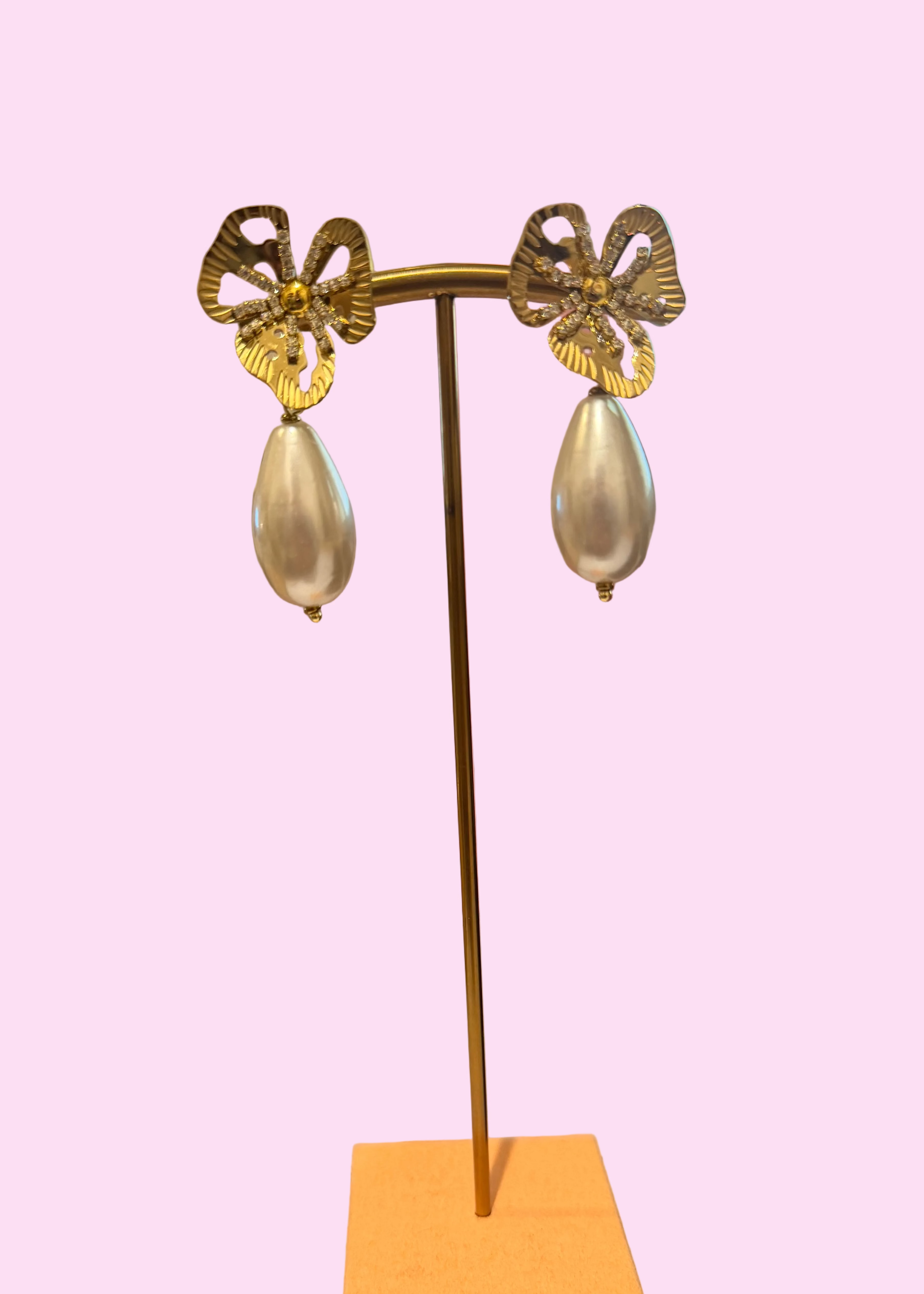 Floral Tear Drop Earrings