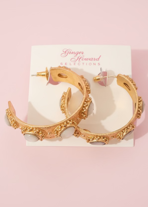 Paris Stone Hoop