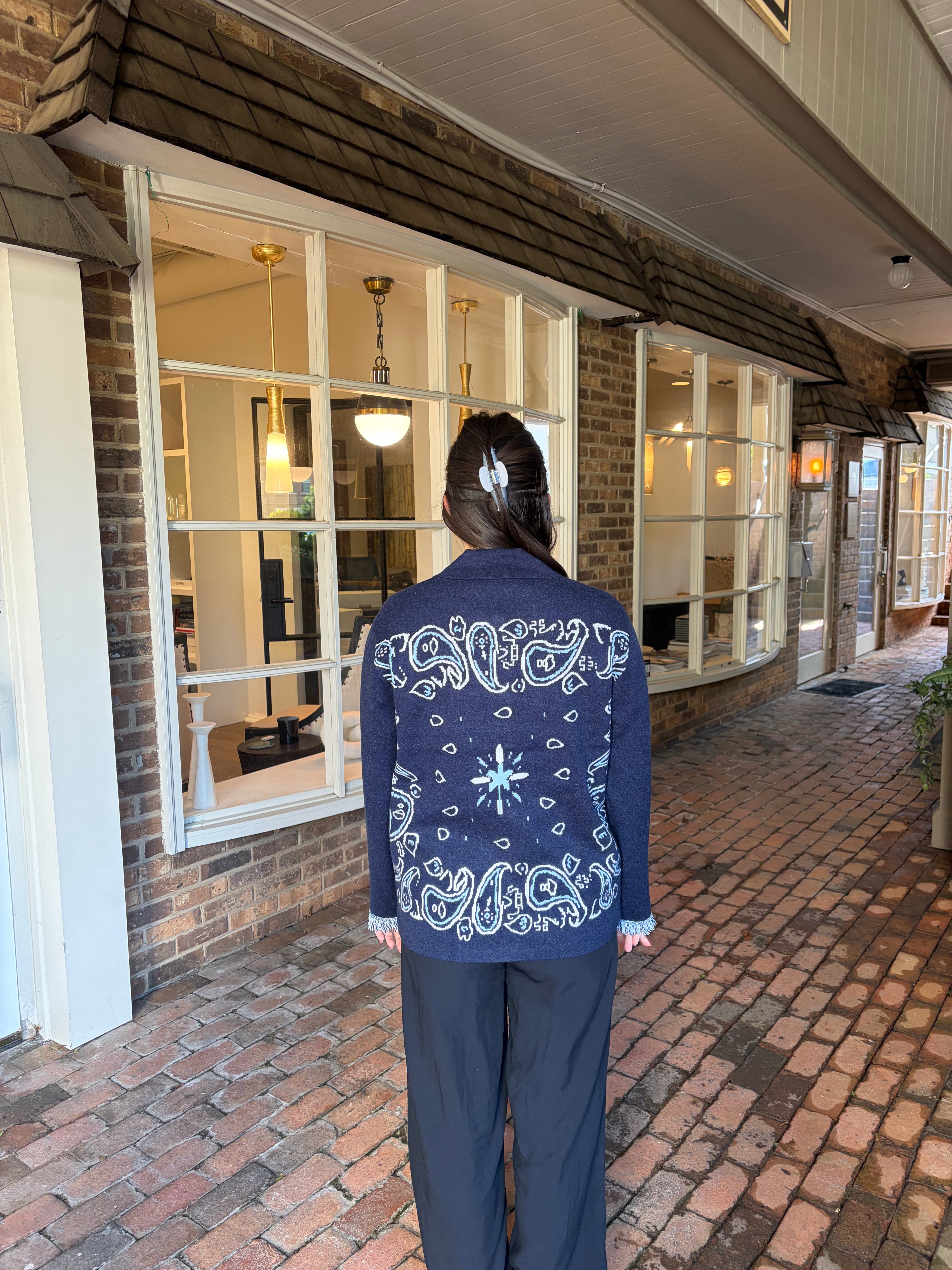 Bandana Fringe Cardigan