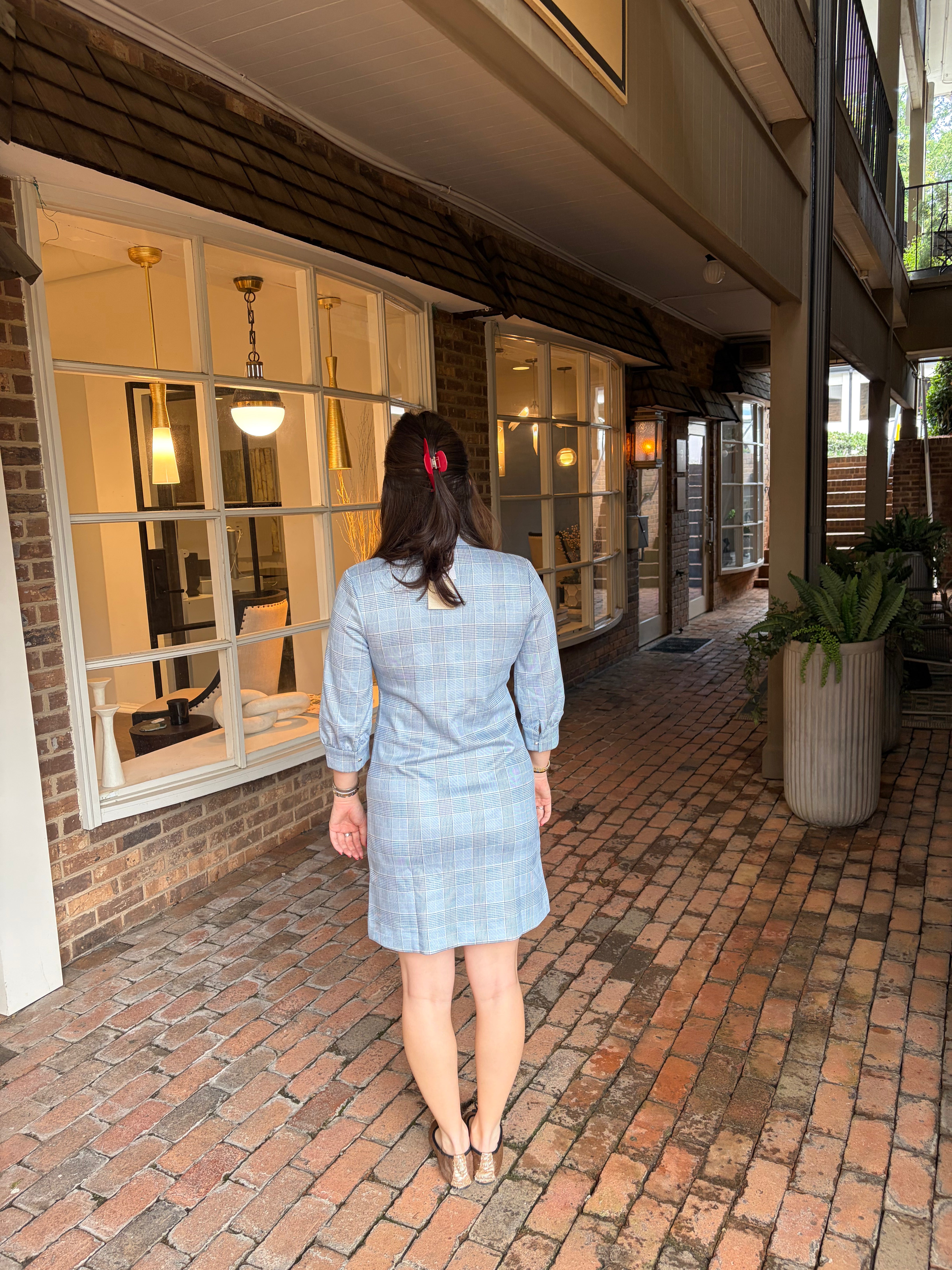 Kat Knit Plaid Dress