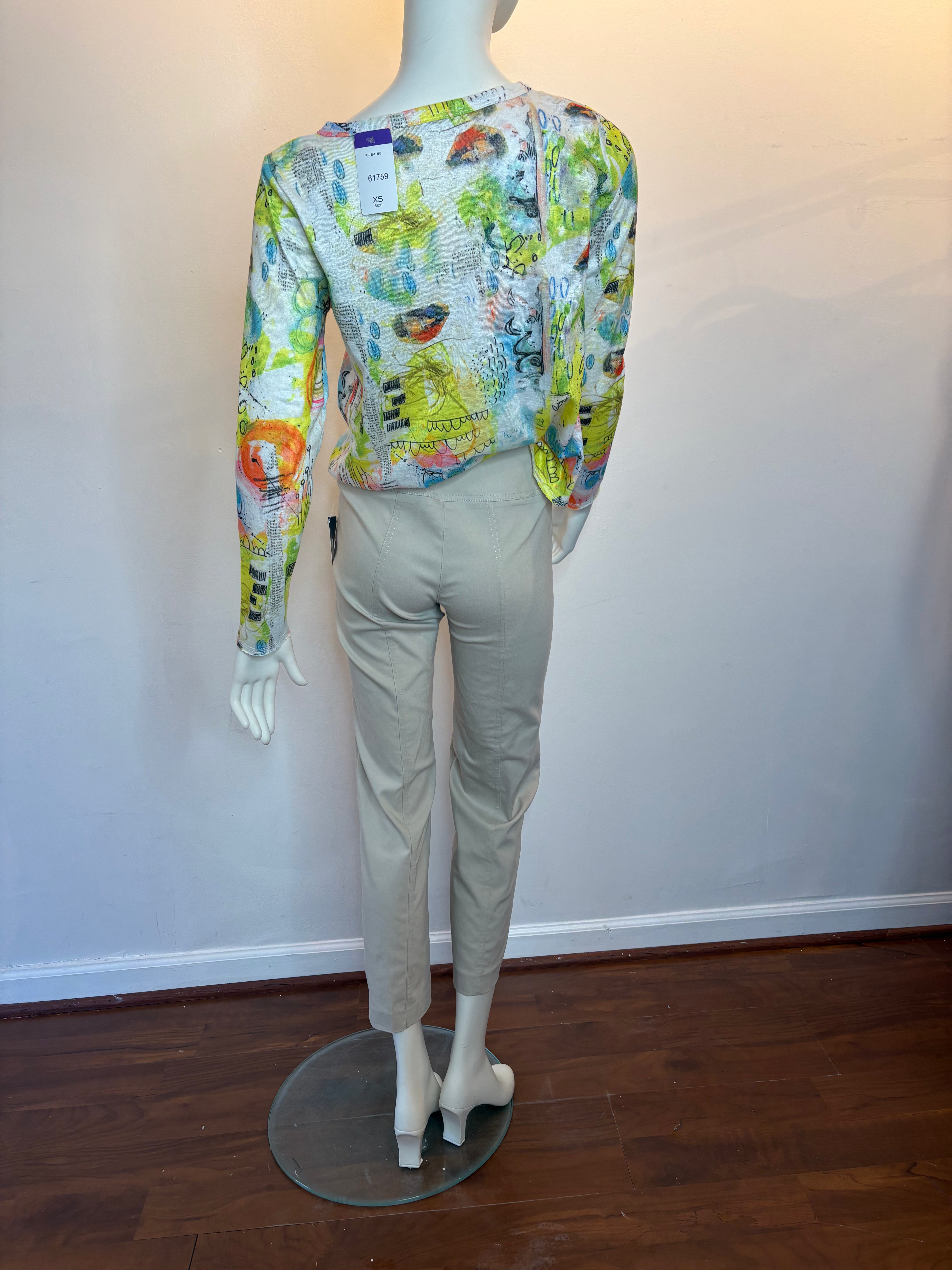 Wide Leg Grommet Pant - 3 Colors