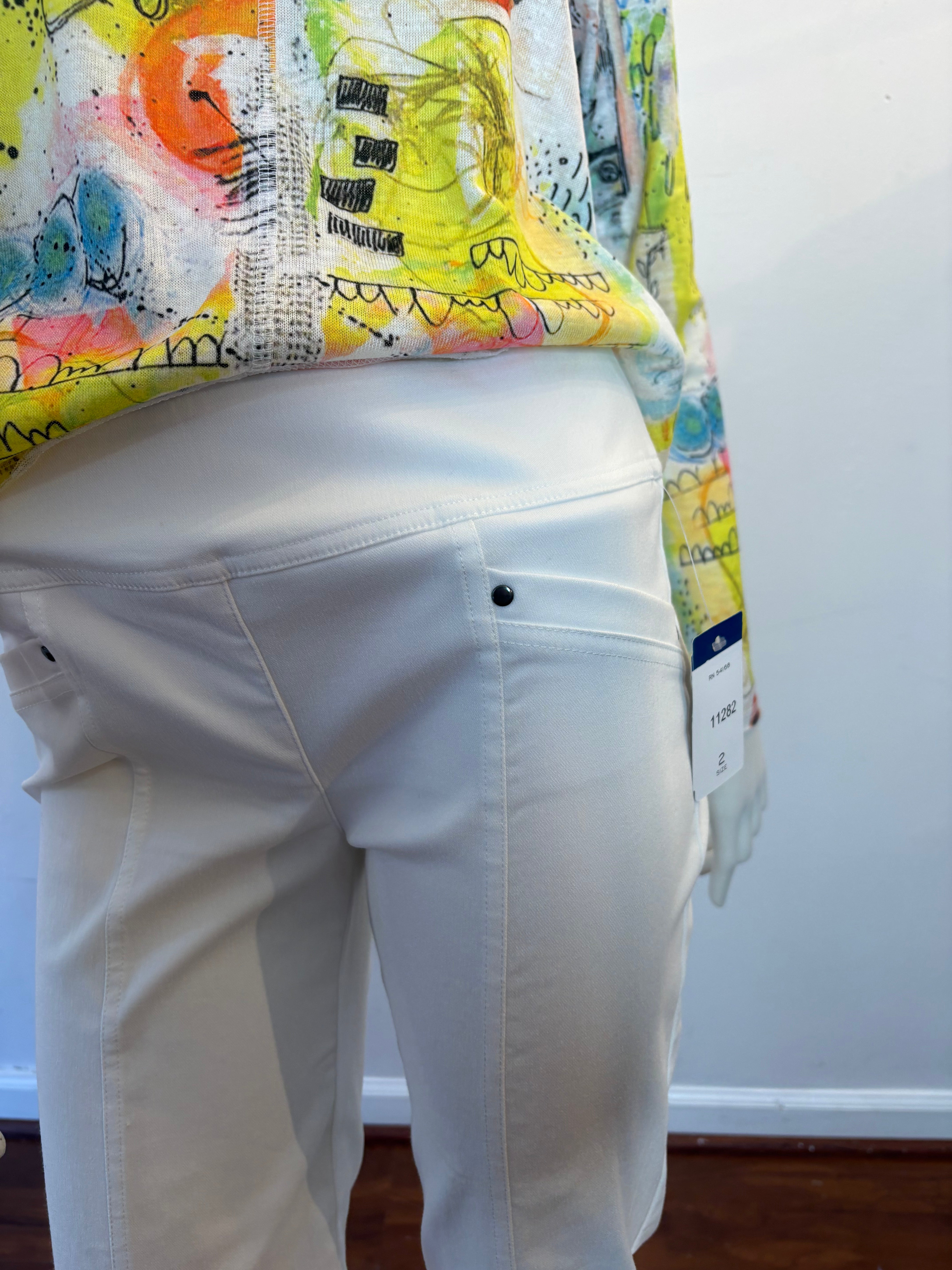 Wide Leg Grommet Pant - 3 Colors